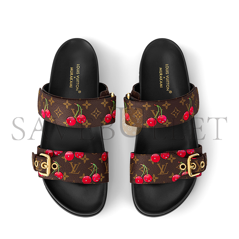 LOUIS VUITTON MURAKAMI LV X TM BOM DIA FLAT COMFORT MULE 1AHM03